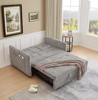 Sofá Cama Convertible 3 en 1  con Portavasos