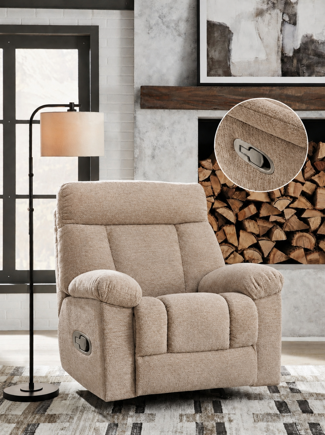 Sofa reclinable mesedora